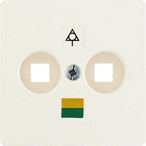 Berker 140302 Zentralplatte für Doppel-Potenzialausgleich-Steckdose weiß, glänzend Mesch Shop Berker 140302 Zentralplatte für Doppel-Potenzialausgleich-Steckdose weiß, glänzend Mesch Shop